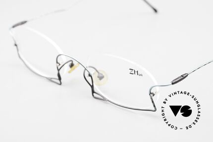 Z Mark 7 Kunstvolle Randlosbrille 90er, ungetragenes Meisterstück mit orig. DEMO-Gläsern, Passend für Herren und Damen