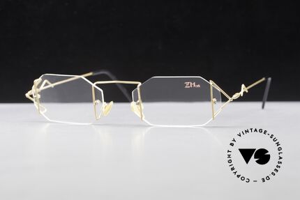 Z Mark 9 Kunstvolle Bohrbrille 90er, filigran ausgeklügelte Formen; schlichtweg mondän, Passend für Herren und Damen