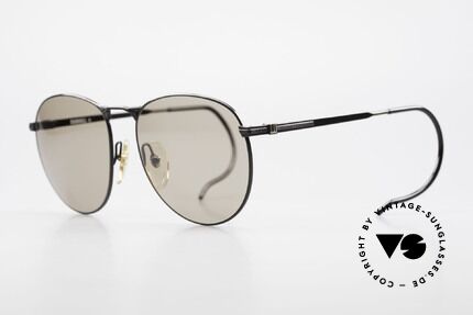 Dunhill 6044 Vintage Panto Sonnenbrille, hoher Tragekomfort dank flexiblen Sportbügeln, Passend für Herren