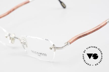 Gold & Wood S12 Randlose Luxusbrille Unisex, ungetragen (wie alle unsere Gold&Wood Fassungen), Passend für Herren und Damen