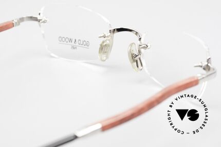 Gold & Wood S12 Randlose Luxusbrille Unisex, Größe: medium, Passend für Herren und Damen