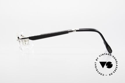 Gold & Wood 332 Luxus Randlosbrille Echthorn, KEINE RETRObrille; sondern ein vintage ORIGINAL!, Passend für Herren und Damen