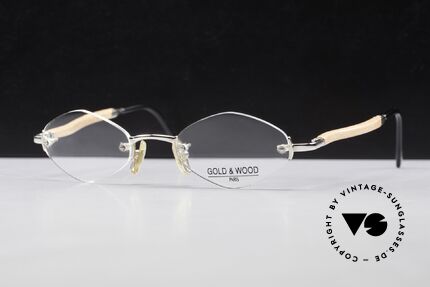 Gold & Wood S02 Randlose Luxusbrille 2000er, Eleganz und Zeitlosigkeit prägen diese Kollektion, Passend für Herren und Damen