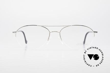 S.T. Dupont D116 Nylor Aviator Brille 2000er, halb-rahmenlose (Nylor) Herrenbrille: Aviator-Design, Passend für Herren