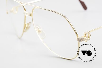 Cartier Grand Pavage Diamanten Brille 18kt Echtgold, Basis-Preis in 1980ern: 25.300 DM (Goldpreis abhängig), Passend für Herren