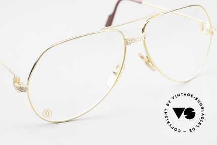 Cartier Grand Pavage Diamanten Brille 18kt Echtgold, absolute Luxus-Juwelier-Brille (allein 25 Gramm Gold), Passend für Herren
