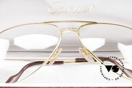 Cartier Grand Pavage Diamanten Brille 18kt Echtgold, Größe: large, Passend für Herren