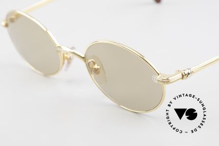 Cartier Sorbonne Ovale Luxus Vintagebrille 90er, edle Luxusbrille mit orig. Cartier Sonnengläsern, Passend für Herren und Damen