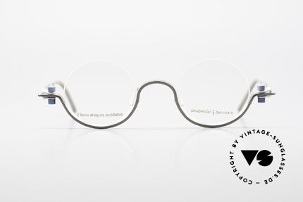 ProDesign 9902 Gail Spence Designer Brille, vintage Aluminium Rahmen im Gail Spence Design, Passend für Herren und Damen