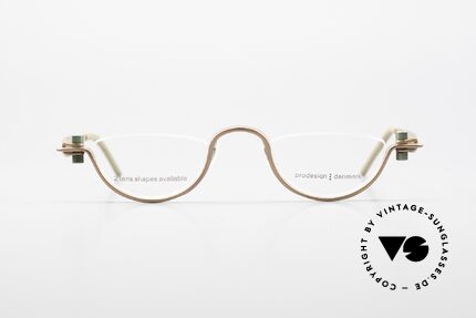 ProDesign 9902 Gail Spence Aluminium Brille, vintage Aluminium Rahmen im Gail Spence Design, Passend für Herren und Damen