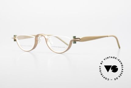 ProDesign 9902 Gail Spence Aluminium Brille, der Nachfolger der berühmten N°ONE FILMBRILLE, Passend für Herren und Damen