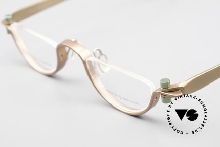 ProDesign 9902 Gail Spence Aluminium Brille, grandioses Einzelstück; nicht nur für Filmliebhaber, Passend für Herren und Damen