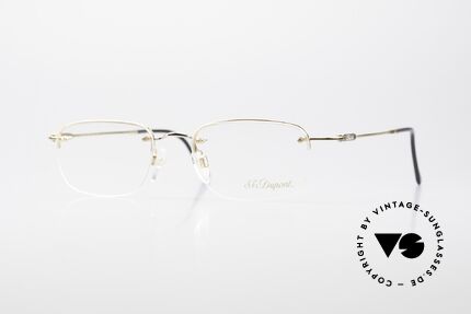 S.T. Dupont D523 Randlose Brille 2000er Avance, alte ST. Dupont Brille, Mod. D523, Gr. 49-17 von 2001, Passend für Herren und Damen