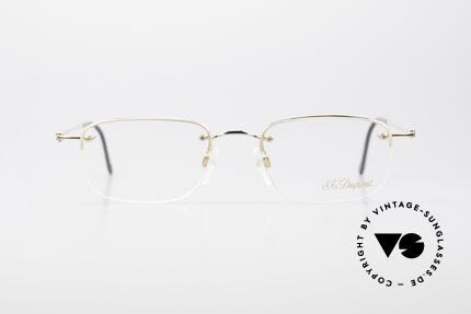 S.T. Dupont D523 Randlose Brille 2000er Avance, randlos; Gläser sind mit Schrauben am Rahmen fixiert, Passend für Herren und Damen