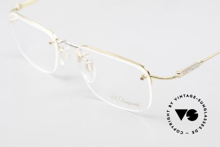 S.T. Dupont D523 Randlose Brille 2000er Avance, inkl. orig. St.Dupont Etui, Putztuch, Box & Verpackung, Passend für Herren und Damen