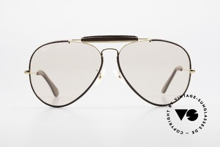 Ray Ban Outdoorsman II Leder Sonnenbrille Automatik, seltene & sehr begehrte Leder-Edition; made in U.S.A., Passend für Herren