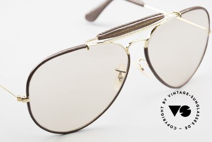 Ray Ban Outdoorsman II Leder Sonnenbrille Automatik, ungetragenes Exemplar; inzwischen ein Sammlerstück, Passend für Herren