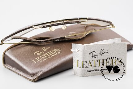Ray Ban Outdoorsman II Leder Sonnenbrille Automatik, Größe: large, Passend für Herren