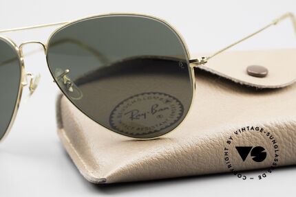 Ray Ban Large Metal II 80er Pilotenbrille Aviator, TOP-Verarbeitung mit der bekannten B&L Gravur, Passend für Herren