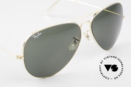 Ray Ban Large Metal II 80er Pilotenbrille Aviator, ungetragen (wie alle unsere vintage 80er Brillen), Passend für Herren