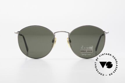 Giorgio Armani 627 Vintage Panto Sonnenbrille, klassische PANTO-Form in Größe 51/19, (126mm), Passend für Herren und Damen