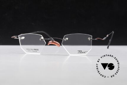 Locco Profile Verrückte Vintage Brille 90er, ungetragenes Einzelstück für Heiterkeit und Frohsinn, Passend für Herren und Damen