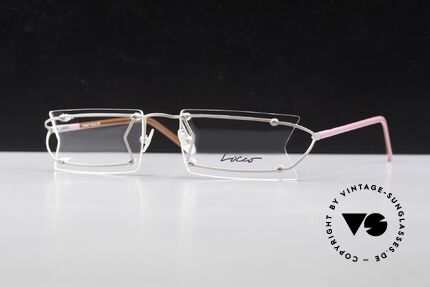 Locco Pinot Verrückte DesignerBrille 90er, ungetragenes Einzelstück für Heiterkeit und Frohsinn, Passend für Herren und Damen