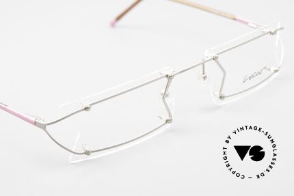 Locco Pinot Verrückte DesignerBrille 90er, die Demogläser sollten durch optische ersetzt werden, Passend für Herren und Damen