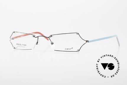 Locco Lux Verrückte Brillenfassung 90er, Locco Cai / Lux, PC-3, "verrückte" randlose 90er Brille, Passend für Herren und Damen