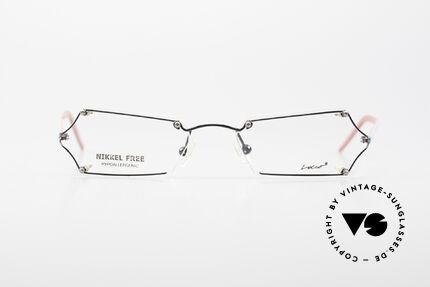 Locco Lux Verrückte Brillenfassung 90er, der Slogan: "Funtastic Eyewear for Funtastic People!", Passend für Herren und Damen