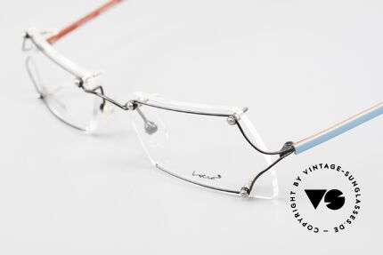 Locco Lux Verrückte Brillenfassung 90er, KEINE Retrobrille, sondern ein 1990er Jahre ORIGINAL, Passend für Herren und Damen