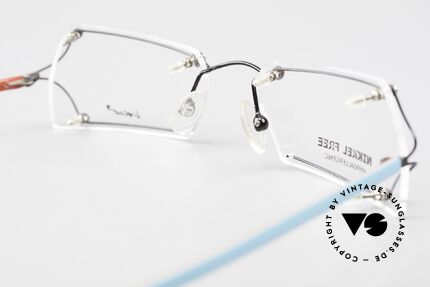 Locco Lux Verrückte Brillenfassung 90er, Größe: small, Passend für Herren und Damen