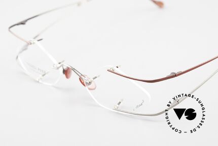 Locco Stars C Crazy Designer RandlosBrille, KEINE Retrobrille, sondern ein 1990er Jahre ORIGINAL, Passend für Herren und Damen
