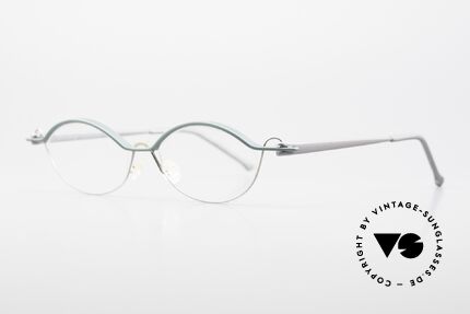 ProDesign No25 Gail Spence Aluminium Brille, sehr interessante vintage Designer-Brillenfassung, Passend für Herren und Damen