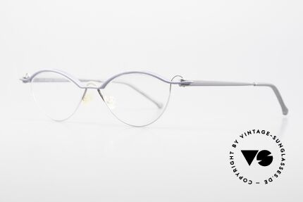 ProDesign No26 Aluminium Gail Spence Brille, sehr interessante vintage Designer-Brillenfassung, Passend für Herren und Damen