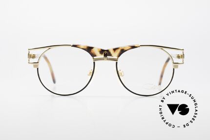 Cazal 244 90er Vintage Brille Panto Stil, absolute Top-Qualität und hoher Tragekomfort, Passend für Herren und Damen