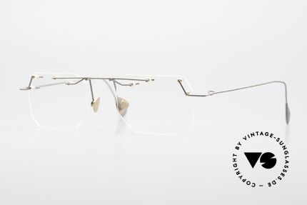 Paul Chiol 09 Kunstvolle Randlosbrille 90er Details