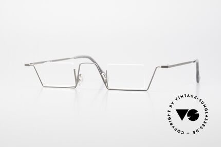 Kähler 13 Eckige 90er Lesebrille Bauhaus, filigran ausgeklügelte Formen; schlichtweg mondän, Passend für Herren und Damen