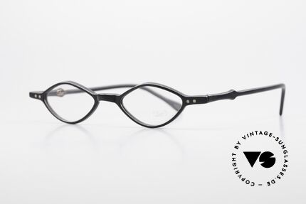 Lunor A44 Lesebrille Acetatrahmen 90er, unisex Lesebrille im klassischen Farbton "schwarz", Passend für Herren und Damen