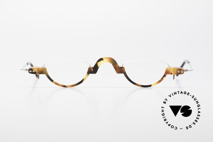 MDG Bauhaus 5010 Minimalistische 90er Lesebrille, puristische "Architekten" Designer-Fassung von 1996, Passend für Herren