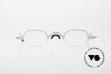 MDG Bauhaus 5004 Puristische Lesebrille 90er, puristische "Architekten" Designer-Fassung von 1996, Passend für Herren und Damen