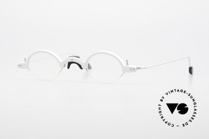 MDG Bauhaus 5001 Puristische Lesebrille Oval, MDG 5001: minimalistische Lesebrille im Bauhaus Stil, Passend für Herren und Damen