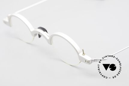 MDG Bauhaus 5001 Puristische Lesebrille Oval, Aluminium-Fassung, made in Germany, sehr komfortabel, Passend für Herren und Damen