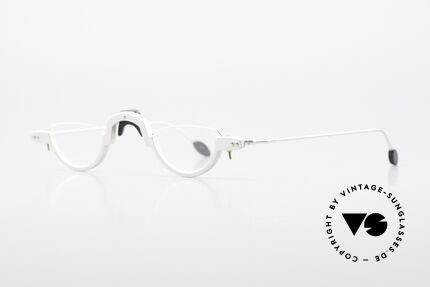 MDG Bauhaus 5005 Minimalistische Alubrille 90er, absolute Rarität in Handarbeit gefertigt; Sammlerstück!, Passend für Herren und Damen