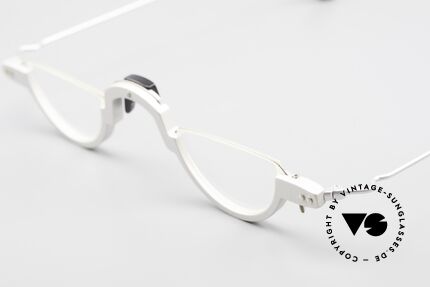 MDG Bauhaus 5005 Minimalistische Alubrille 90er, Aluminium-Fassung, made in Germany, sehr komfortabel, Passend für Herren und Damen