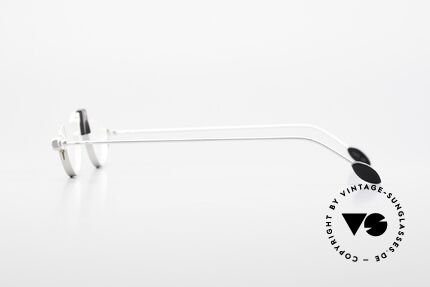 MDG Bauhaus 5005 Minimalistische Alubrille 90er, "Avantgarde" Design für Individualisten & Kunstliebhaber, Passend für Herren und Damen