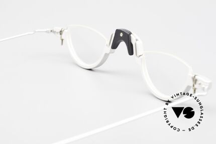 MDG Bauhaus 5005 Minimalistische Alubrille 90er, Größe: large, Passend für Herren und Damen