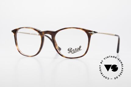 Persol 3124 Klassisch Zeitlose Unisex Brille, sehr elegante, PERSOL Brillenfassung aus Italien, Passend für Herren und Damen