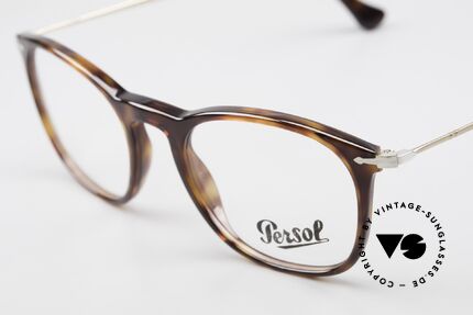 Persol 3124 Klassisch Zeitlose Unisex Brille, eine Neuauflage der alten Brillen von Persol Ratti, Passend für Herren und Damen