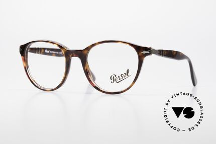 Persol 3153 Zeitlose Panto Unisex Brille, sehr elegante, PANTO Brillenfassung aus Italien, Passend für Herren und Damen